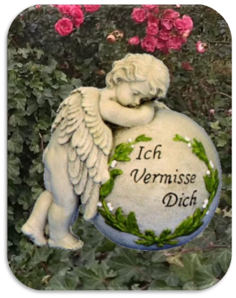 Grabschmuck Kugel mit Engel